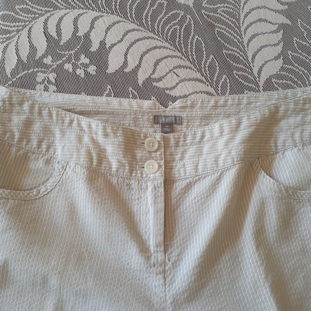 J. Jill Striped Cotton Wide Leg Pants - Picture 7 of 13